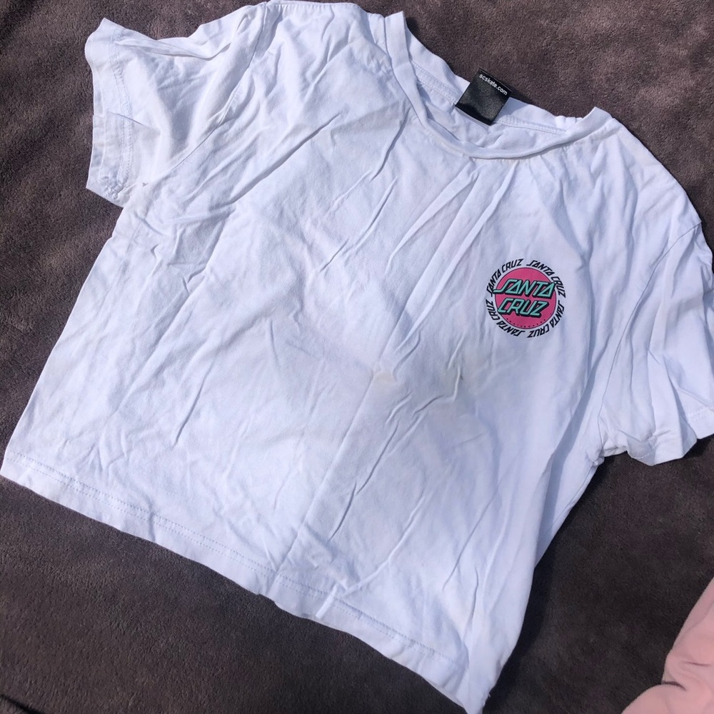 Santa Cruz crop top tee